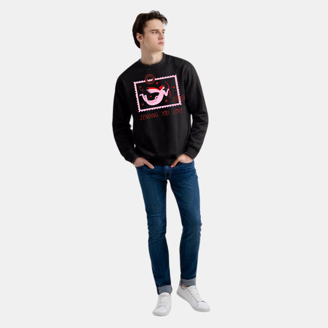 Romantic Angel-Themed Valentine’s Day Sweat Shirt