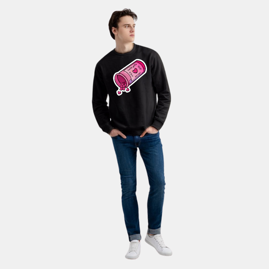 Cutie Pills Jam Bottle Design Sweat Shirt