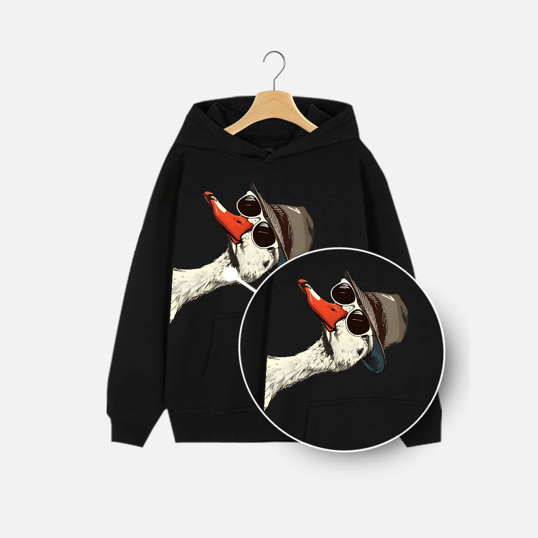 Cool Duck With Glasses and Cap Tee Hoodie