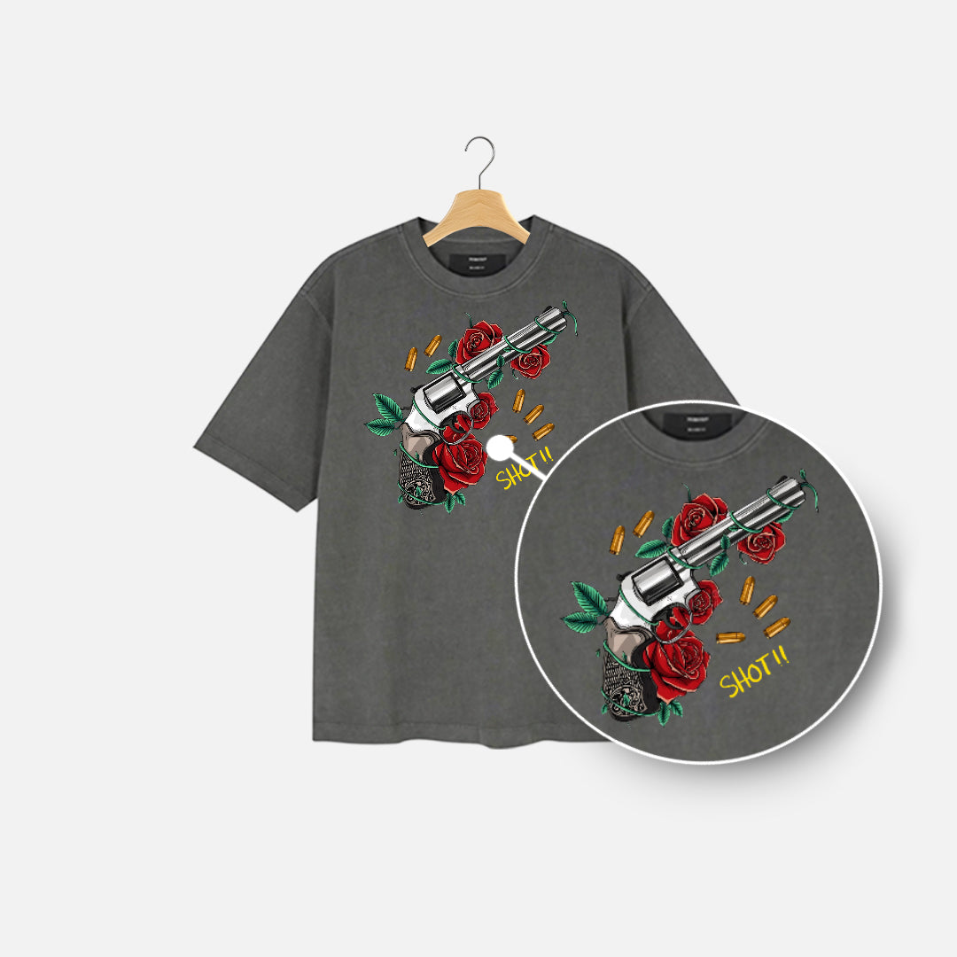 Vintage Style Revolver Clothing T-Shirt