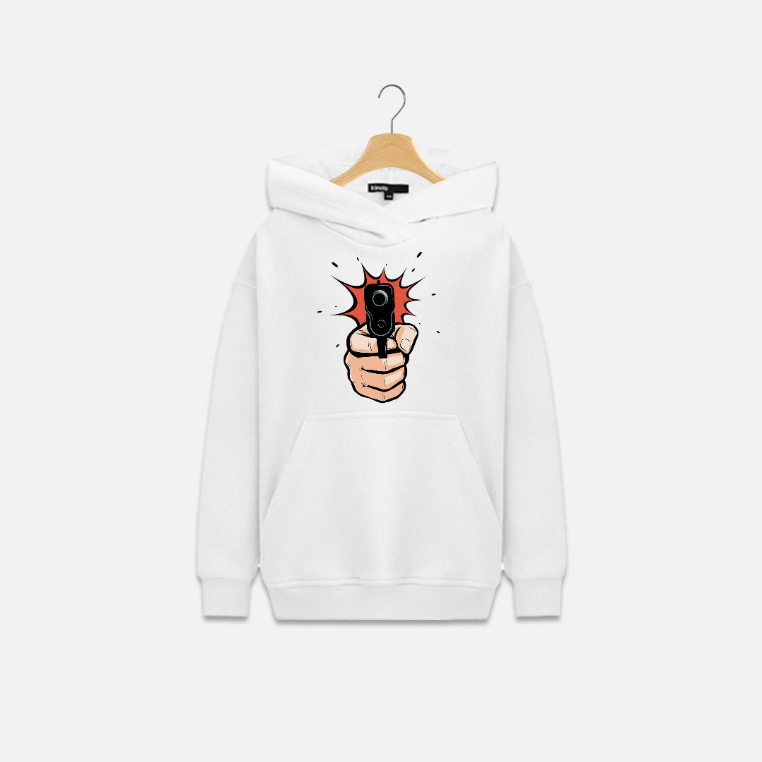 Shooting Gun Artwork Hoodie