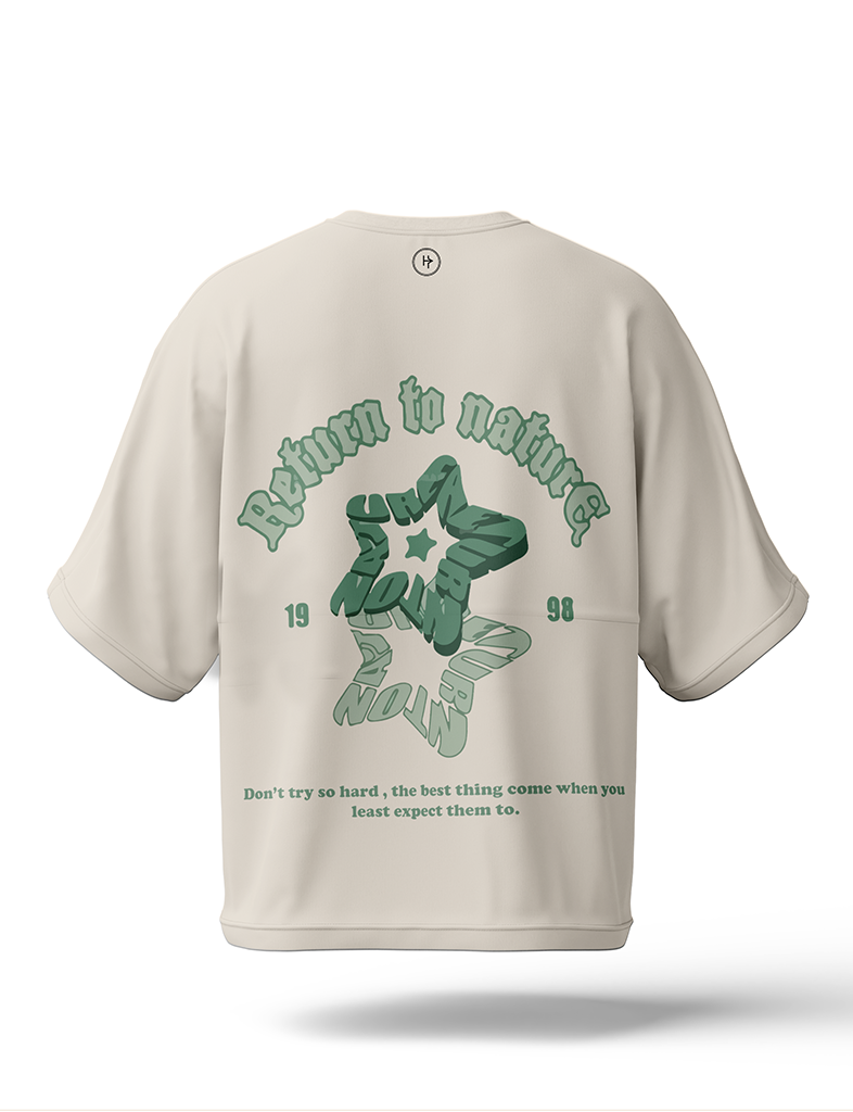 Return To Nature Drop Shoulder Tee