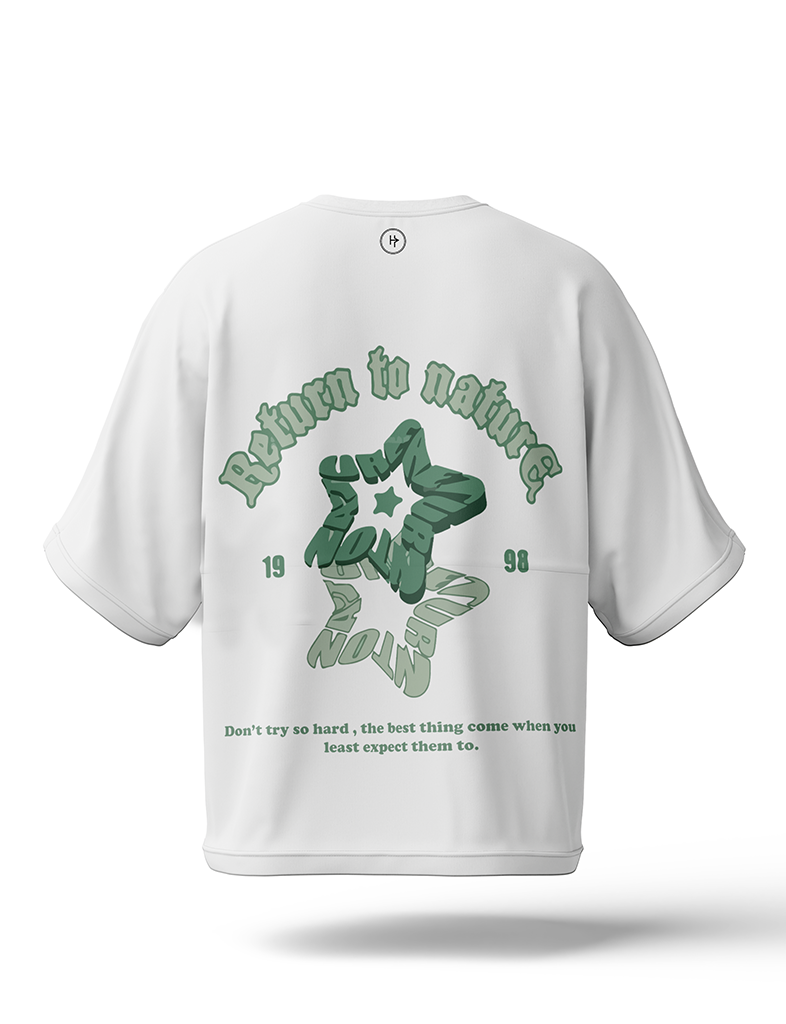 Return To Nature Drop Shoulder Tee