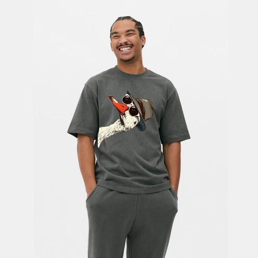 Cool Duck With Glasses and Cap Tee T-Shirt