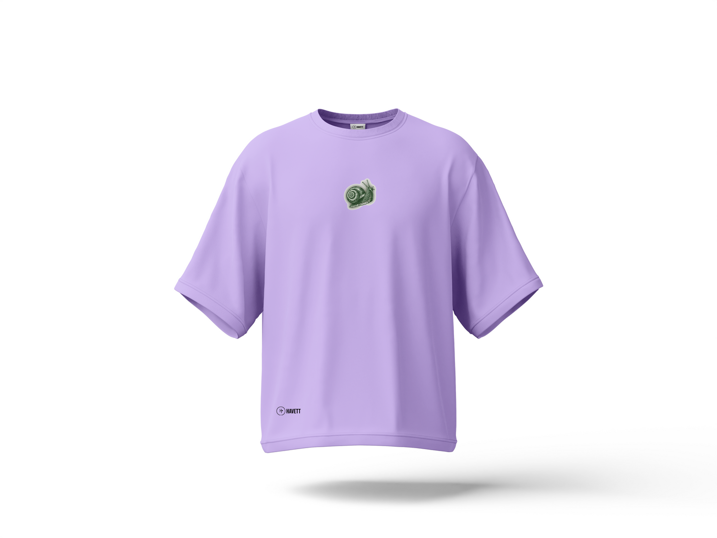 Spiral Path Drop Shoulder Tee