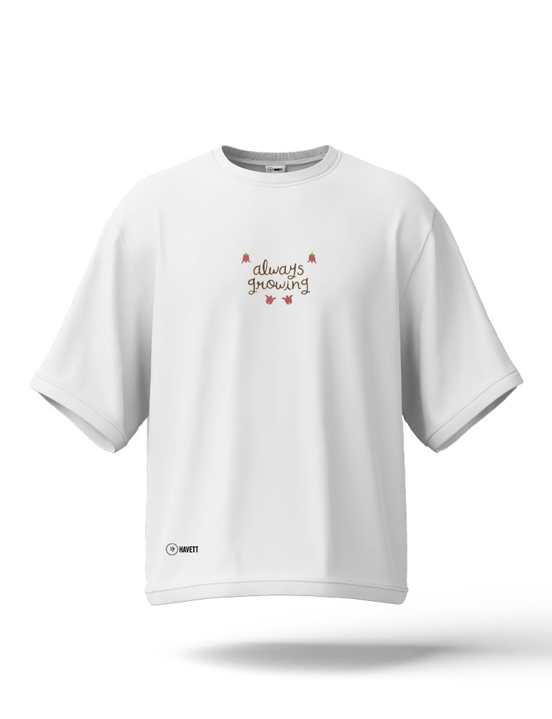 Kiku Hana Drop Shoulder Tee
