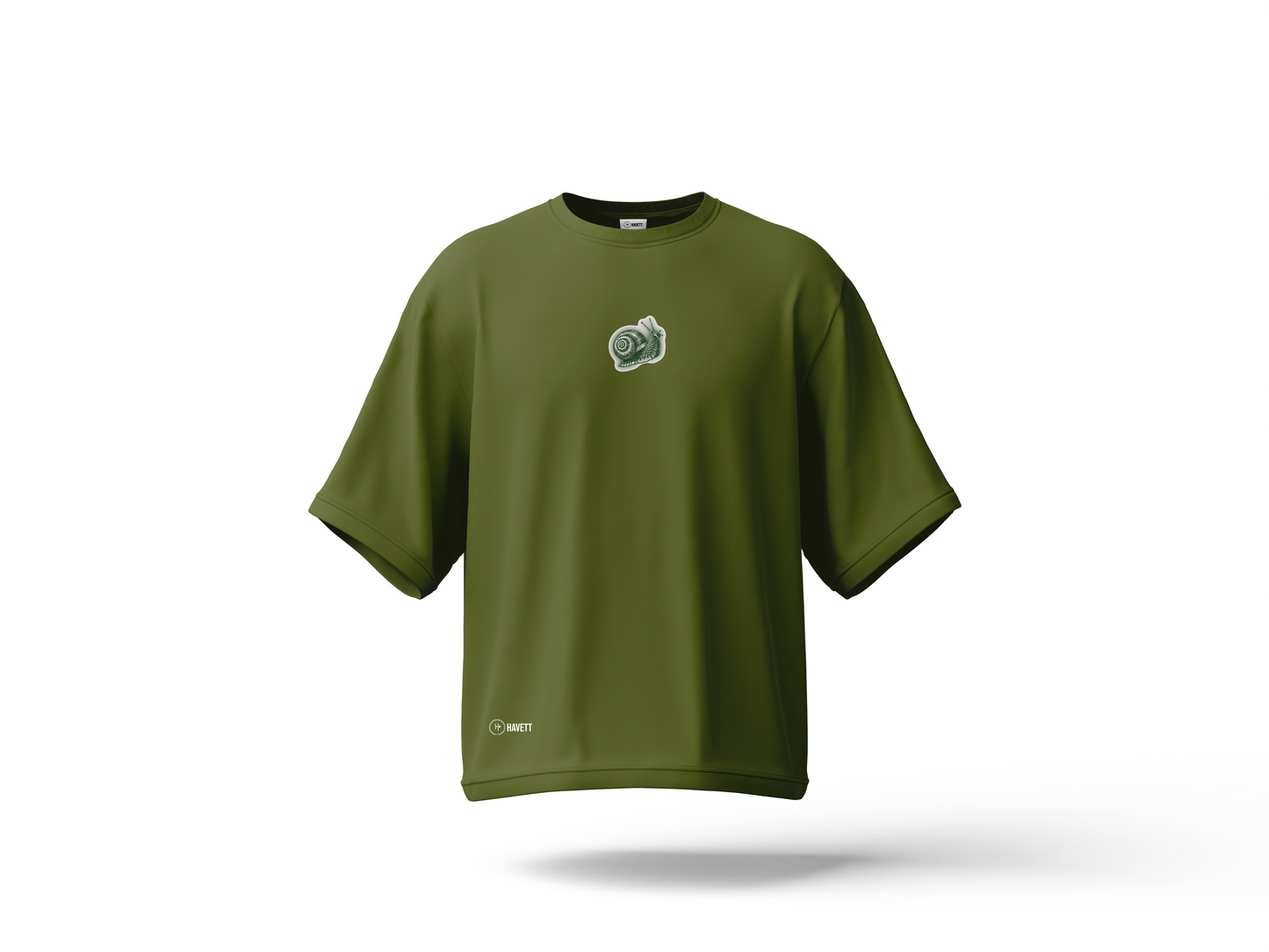Spiral Path Drop Shoulder Tee