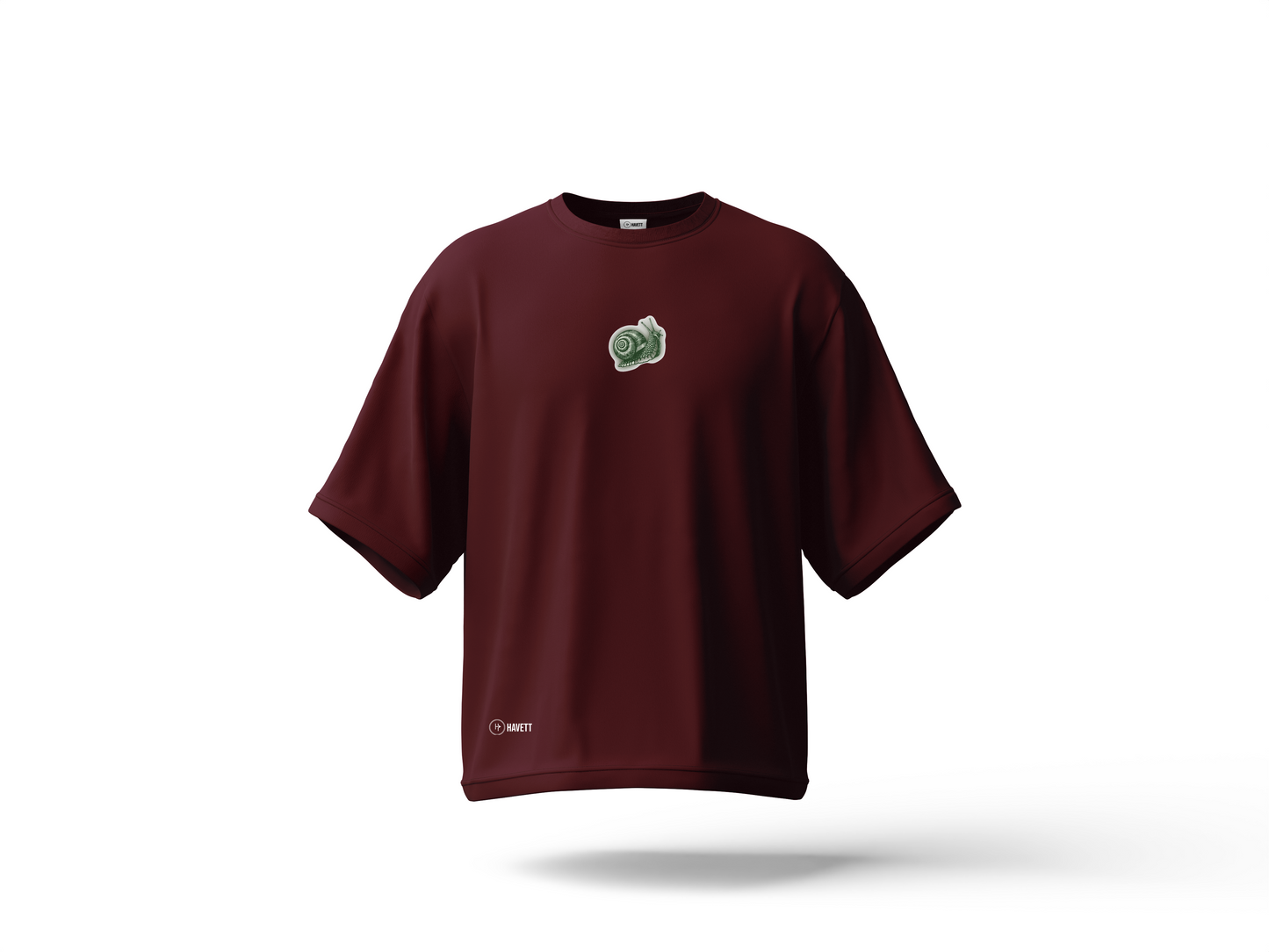 Spiral Path Drop Shoulder Tee