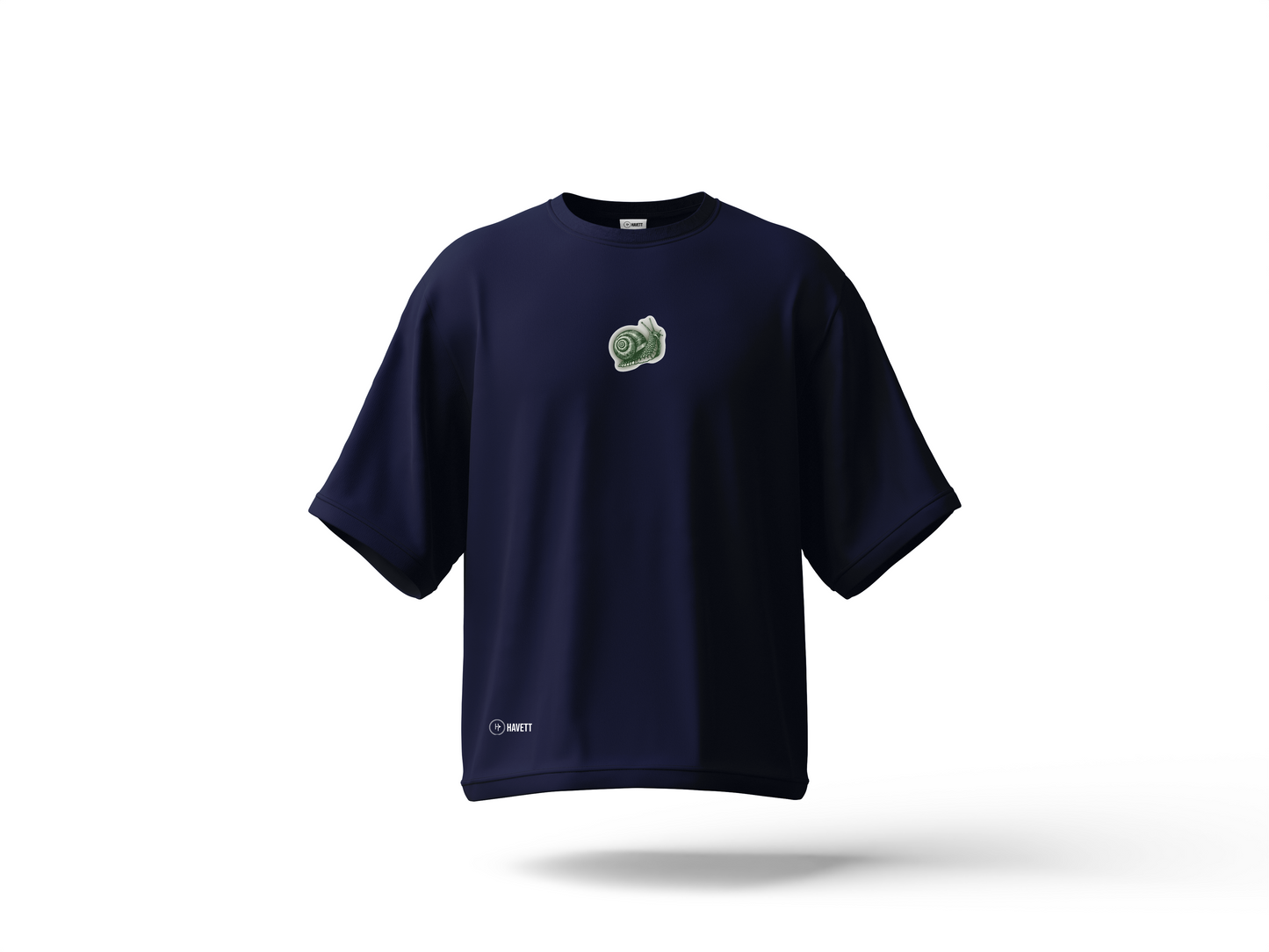 Spiral Path Drop Shoulder Tee
