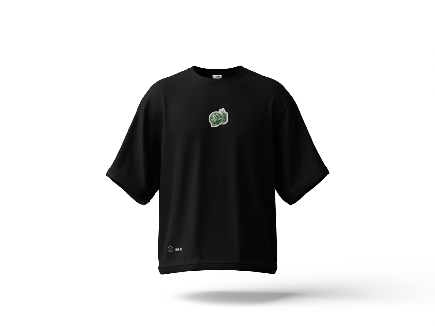 Spiral Path Drop Shoulder Tee