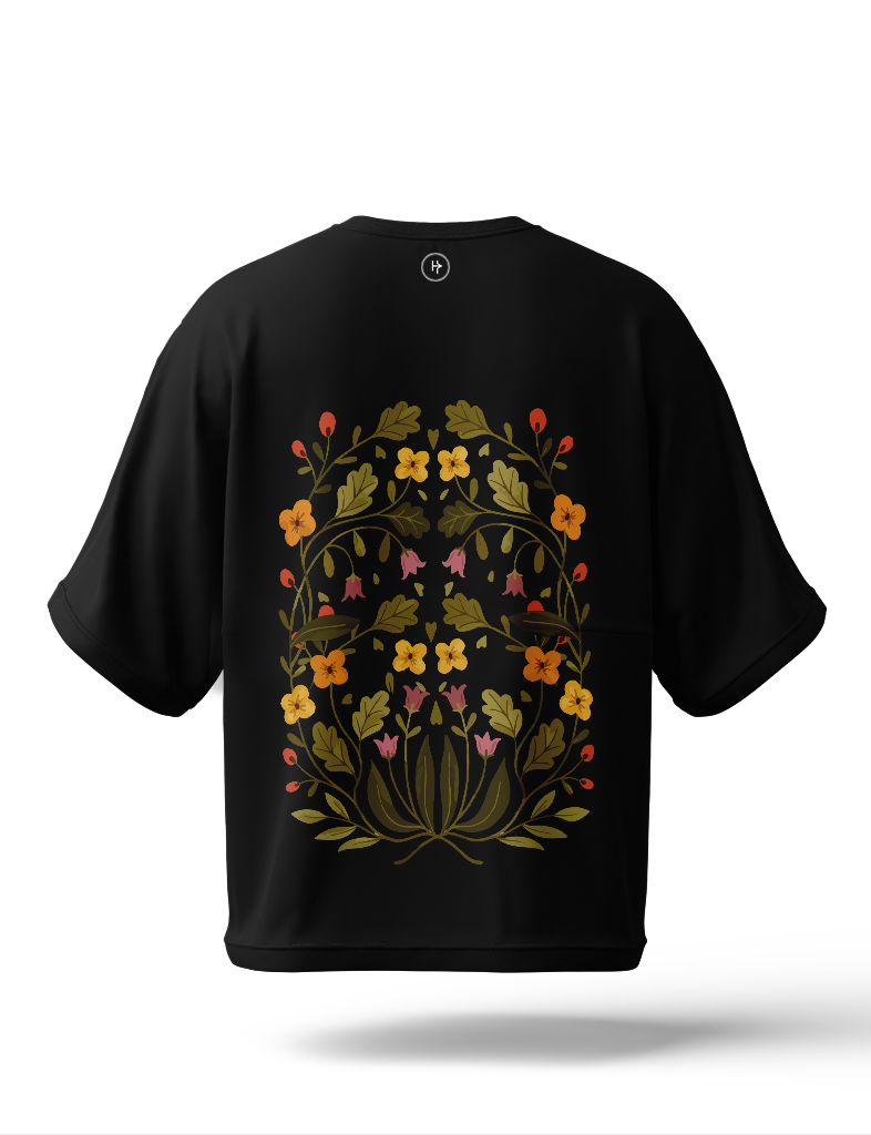 Kiku Hana Drop Shoulder Tee