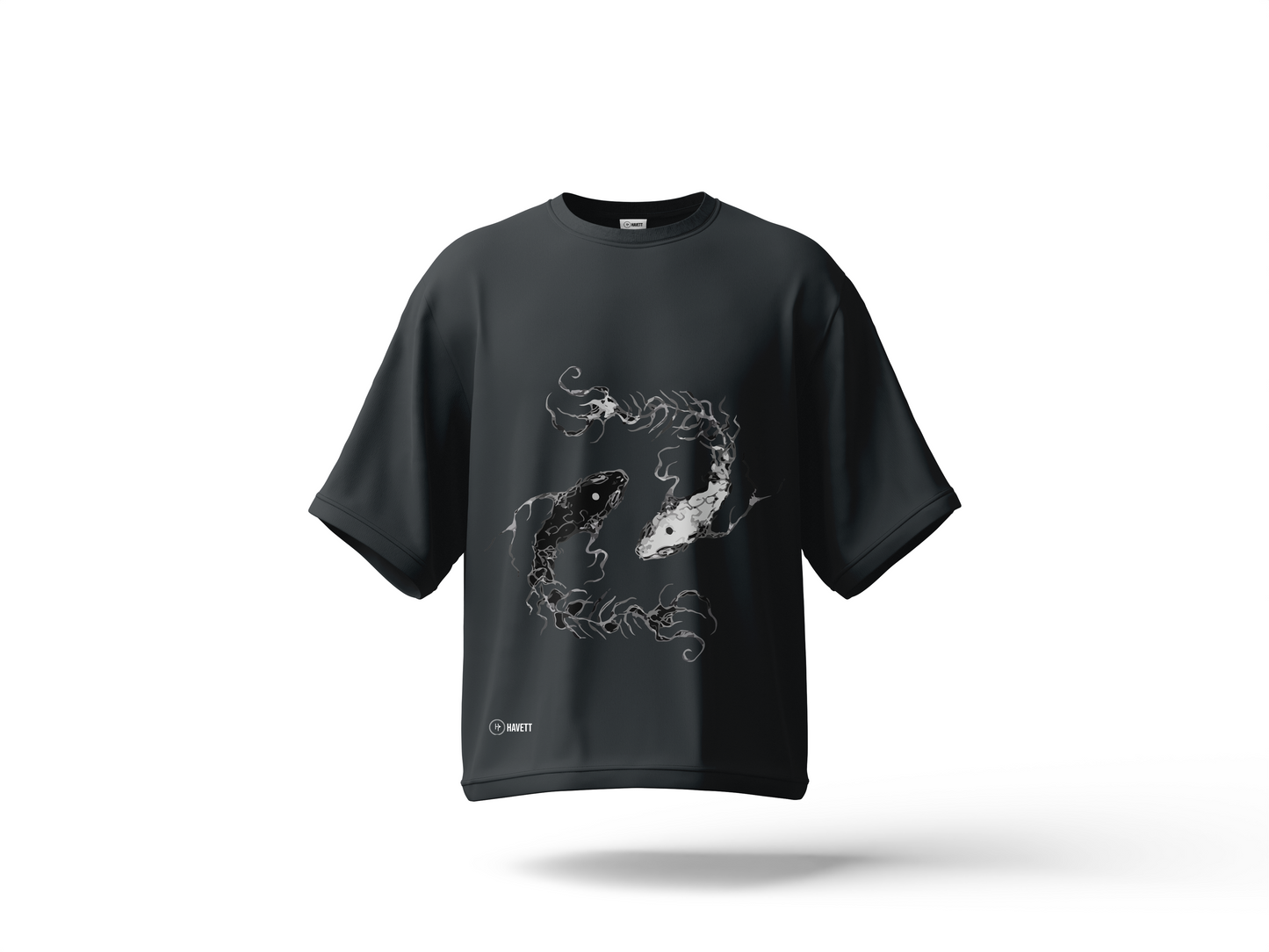 Yin & Yang Drop Shoulder Tee