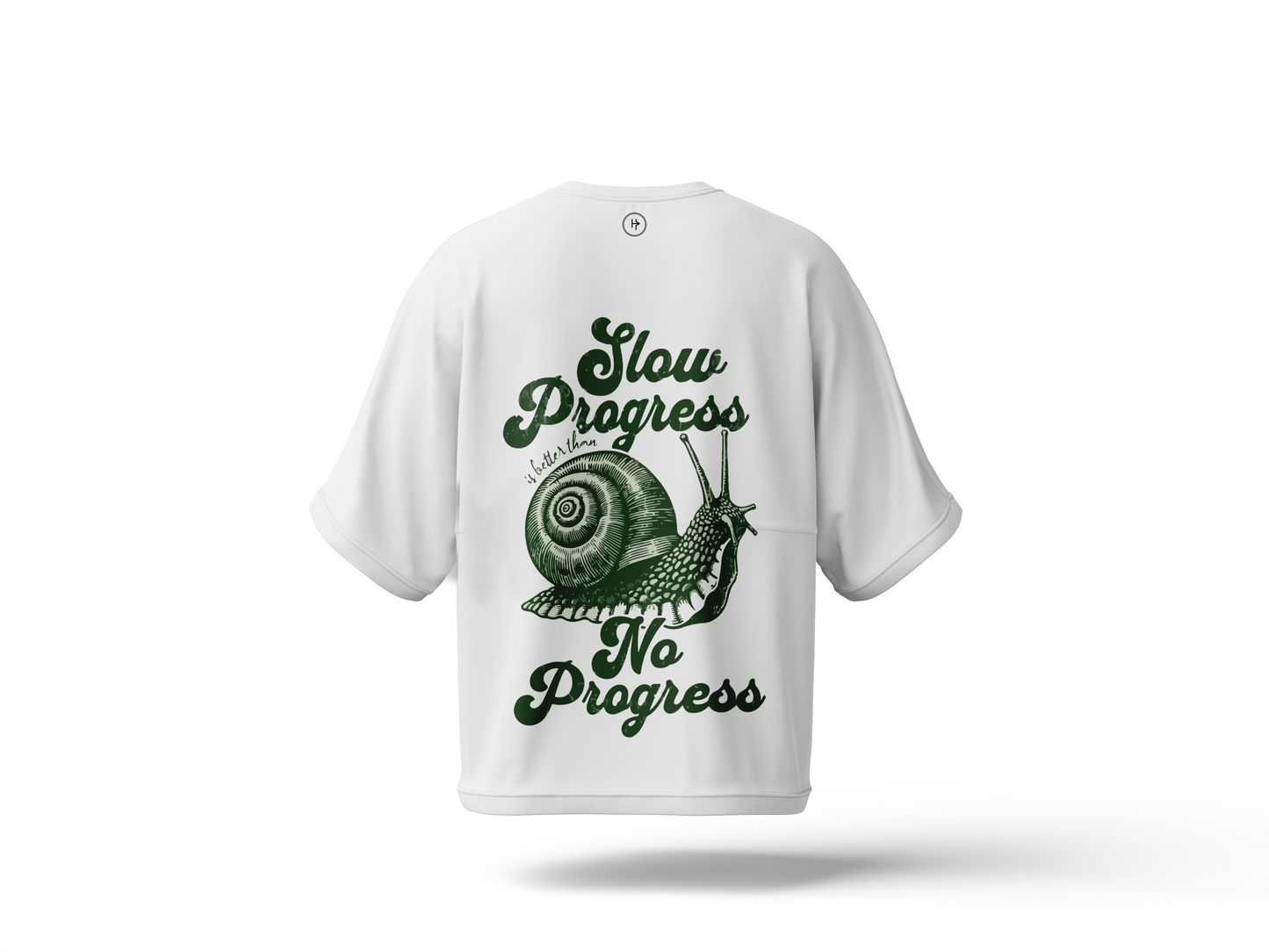 Spiral Path Drop Shoulder Tee