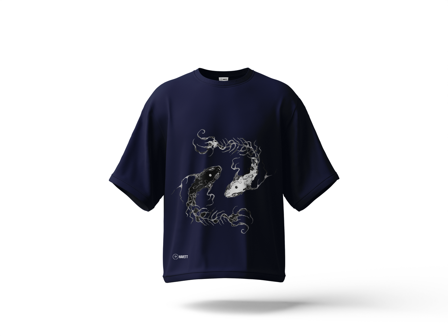 Yin & Yang Drop Shoulder Tee