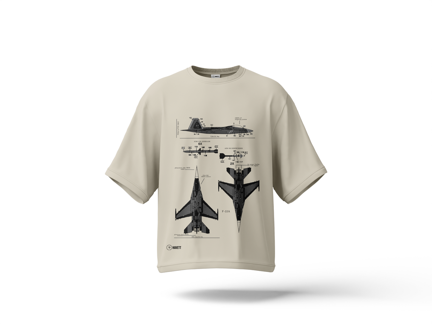 F-22 A Drop Shoulder Tee