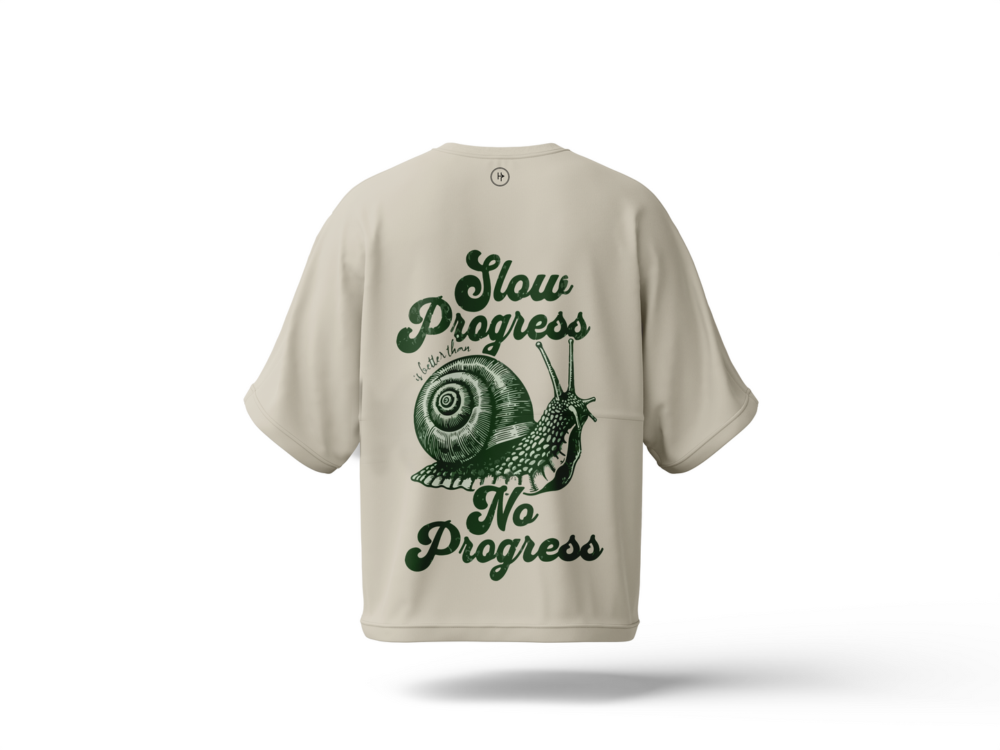 Spiral Path Drop Shoulder Tee