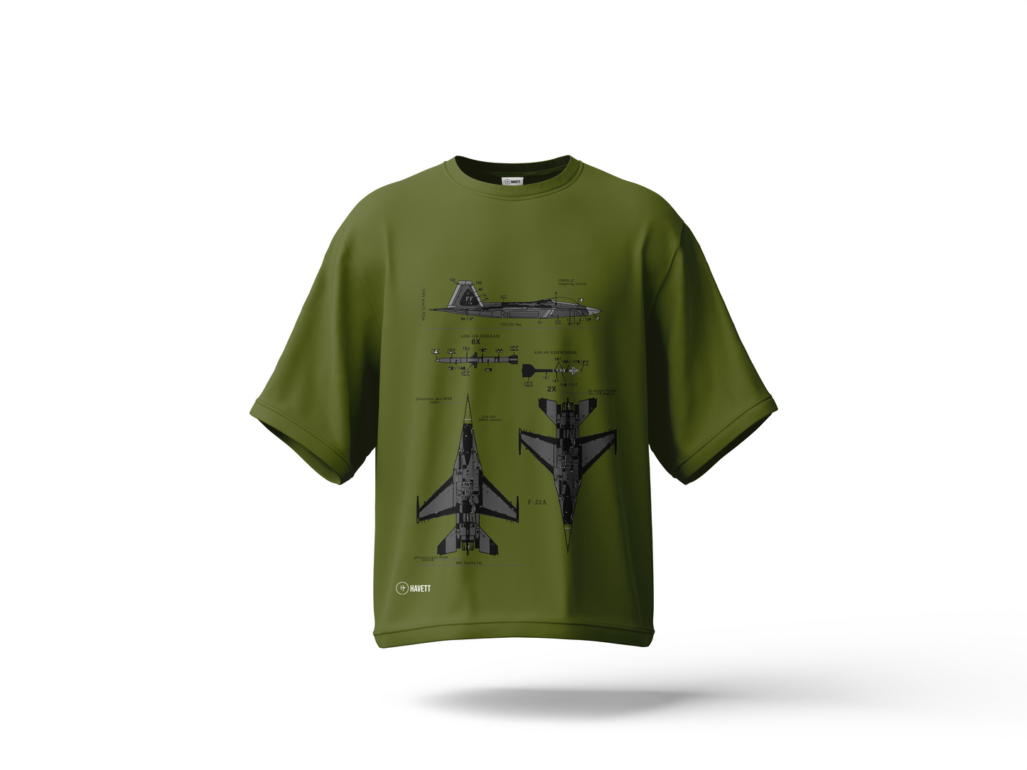 F-22 A Drop Shoulder Tee
