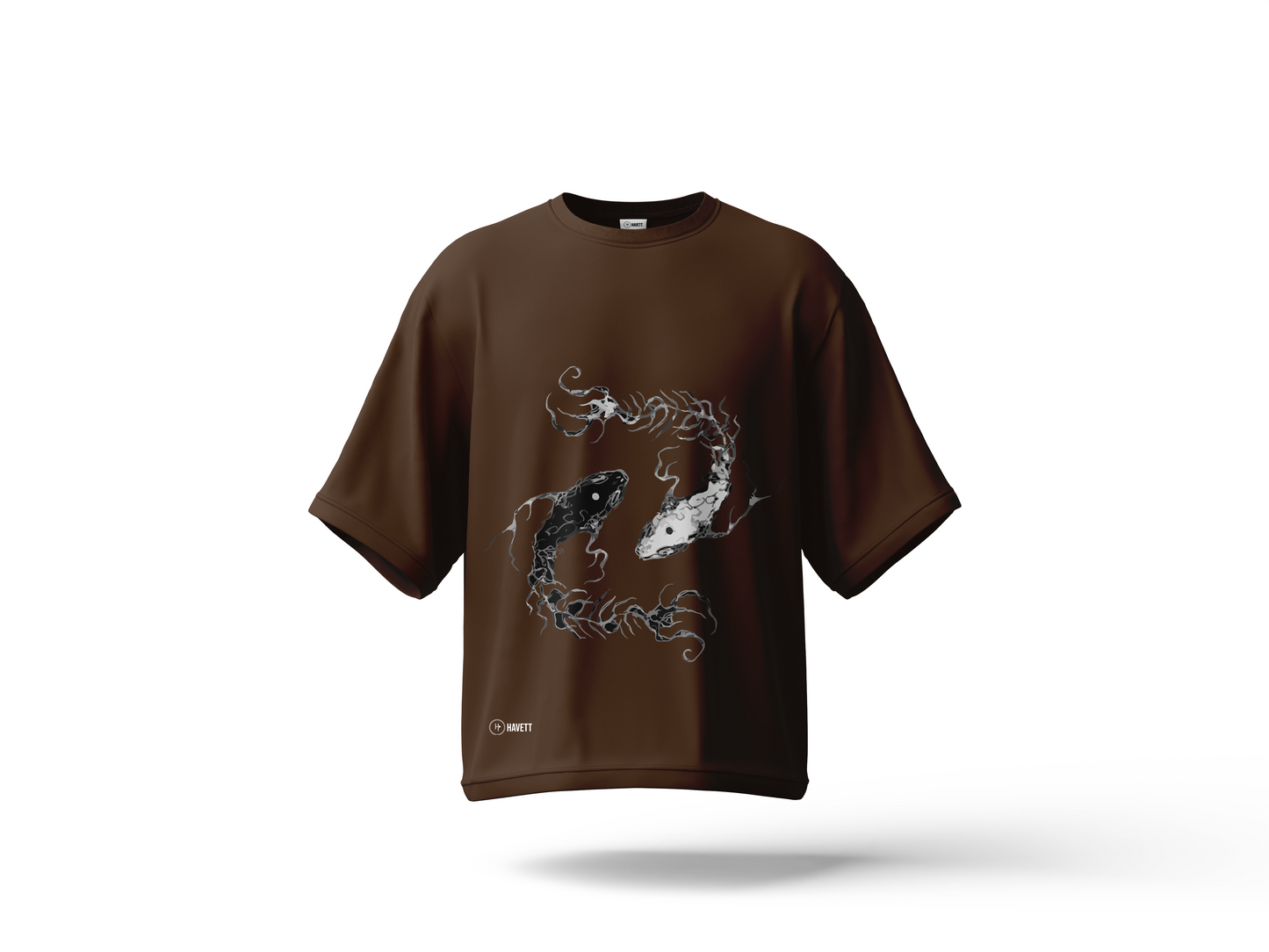 Yin & Yang Drop Shoulder Tee