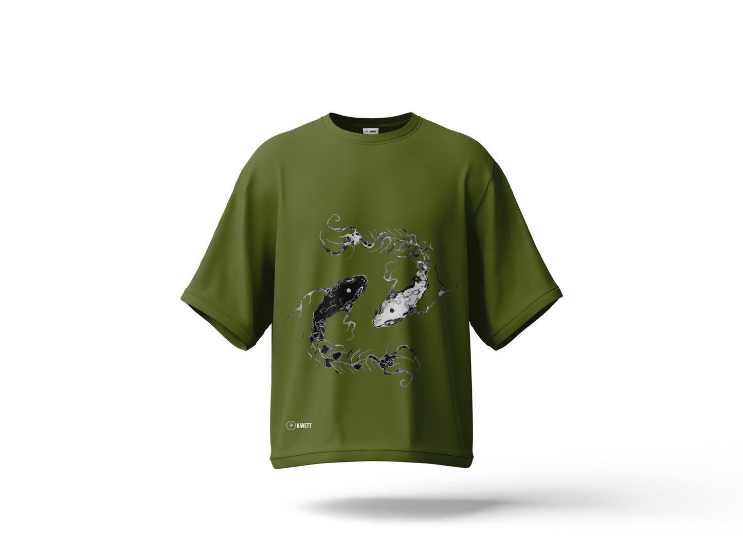 Yin & Yang Drop Shoulder Tee