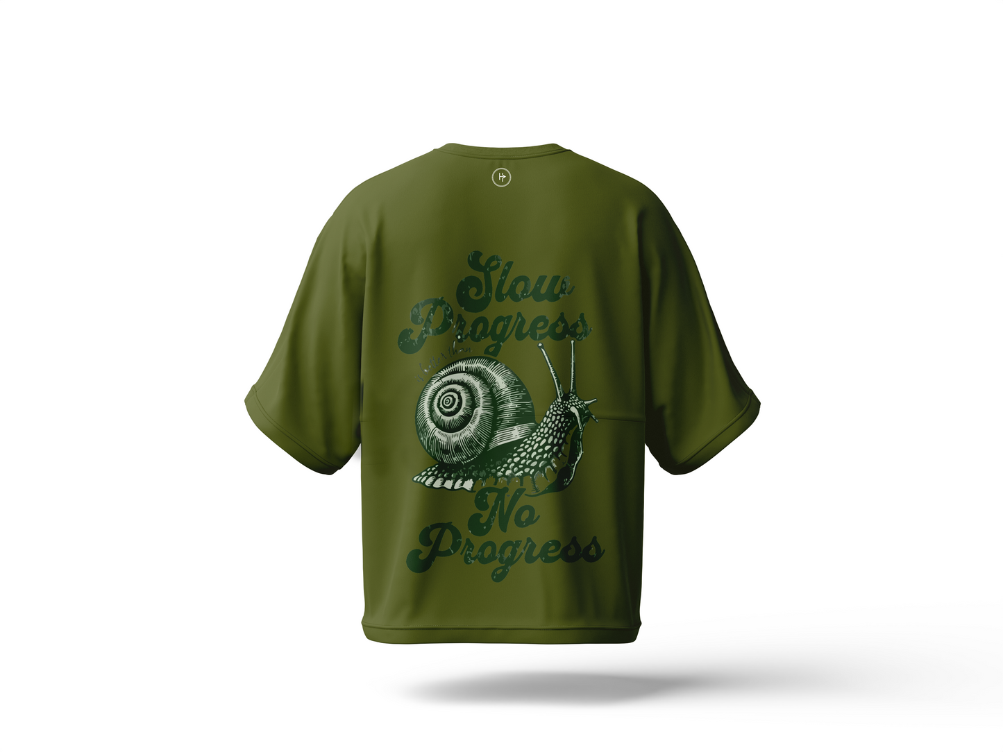 Spiral Path Drop Shoulder Tee