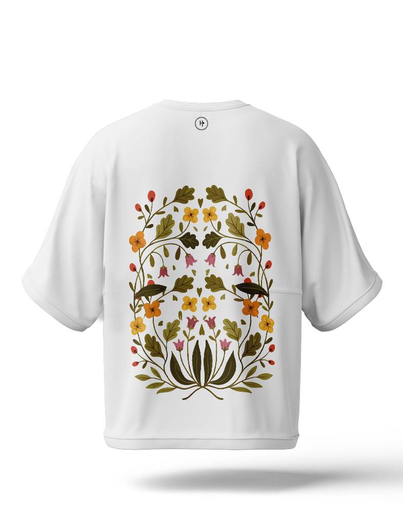 Kiku Hana Drop Shoulder Tee