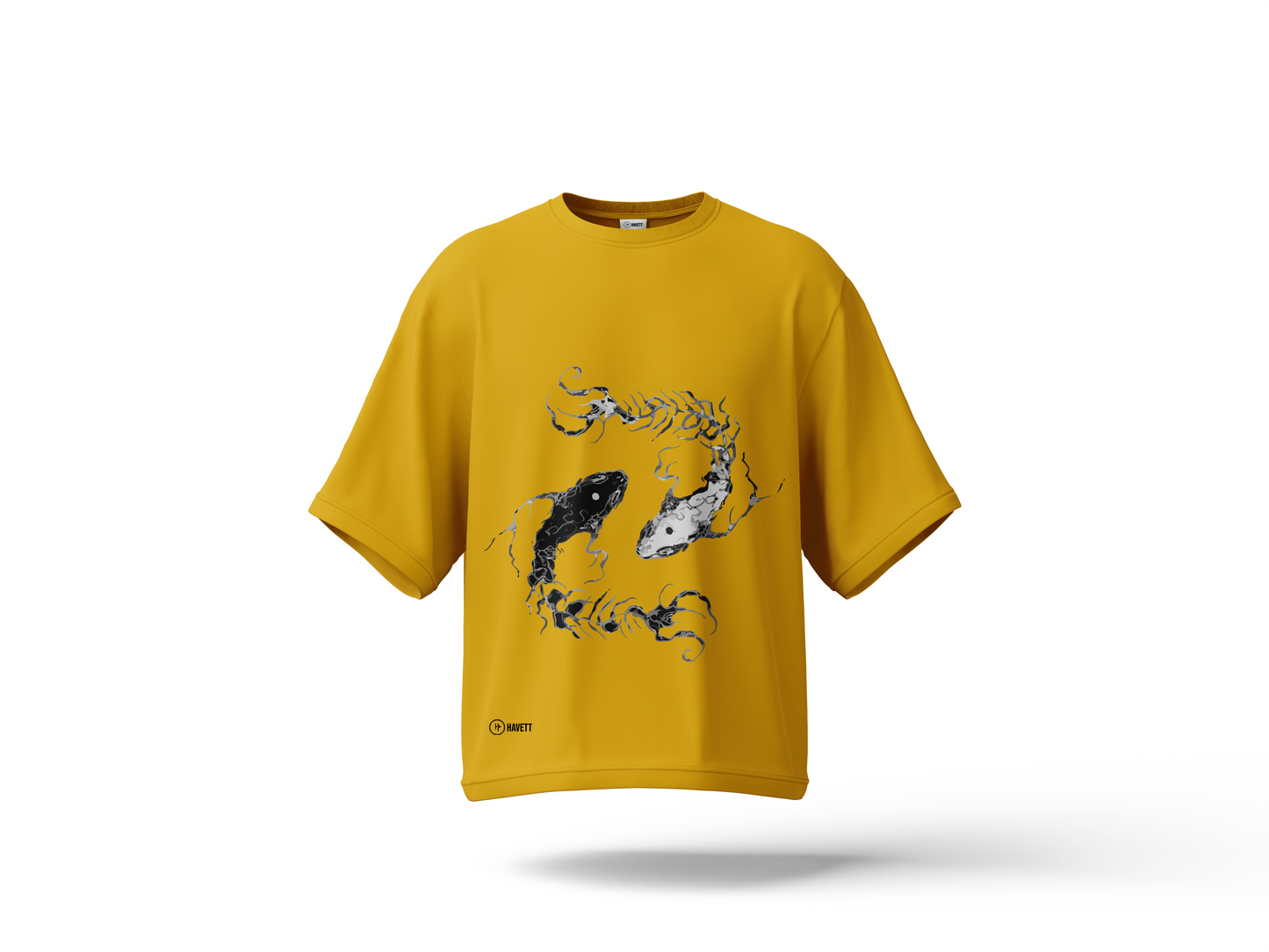 Yin & Yang Drop Shoulder Tee