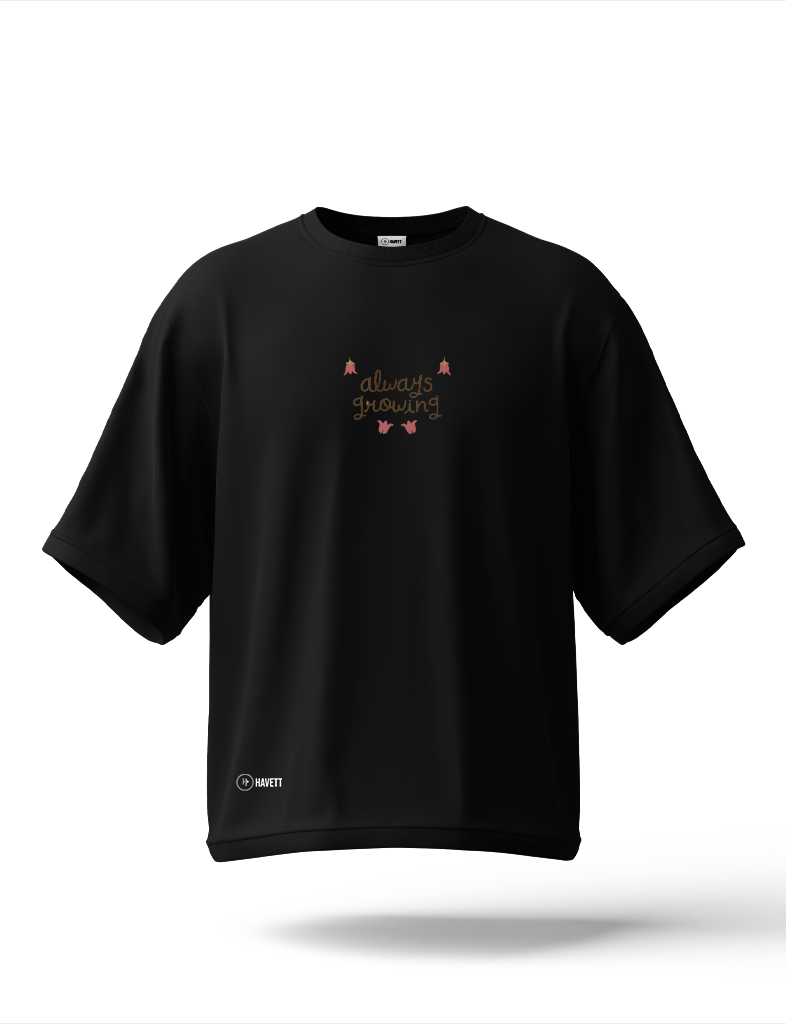 Kiku Hana Drop Shoulder Tee