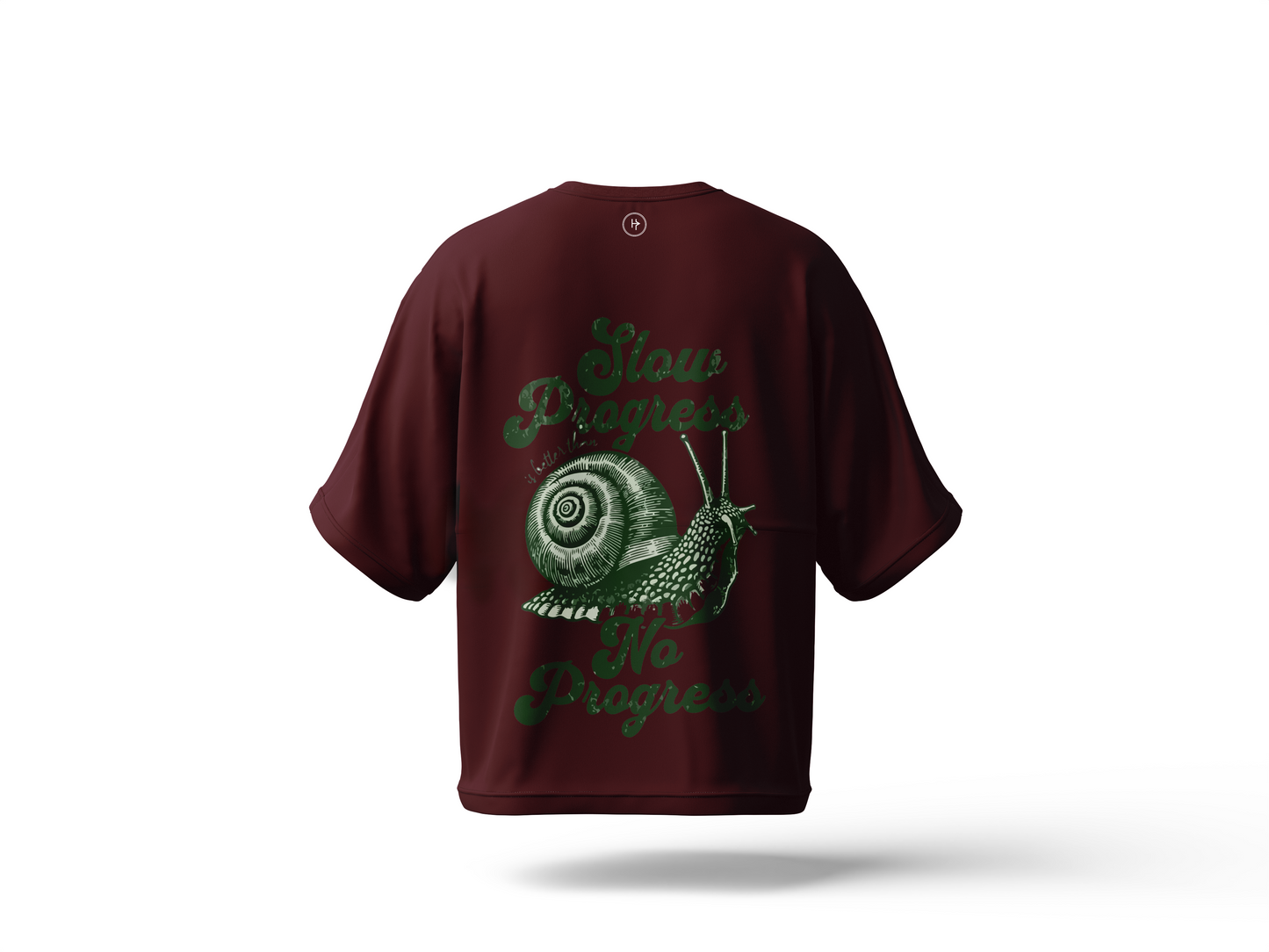 Spiral Path Drop Shoulder Tee