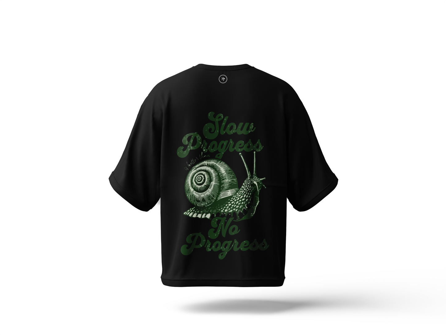 Spiral Path Drop Shoulder Tee