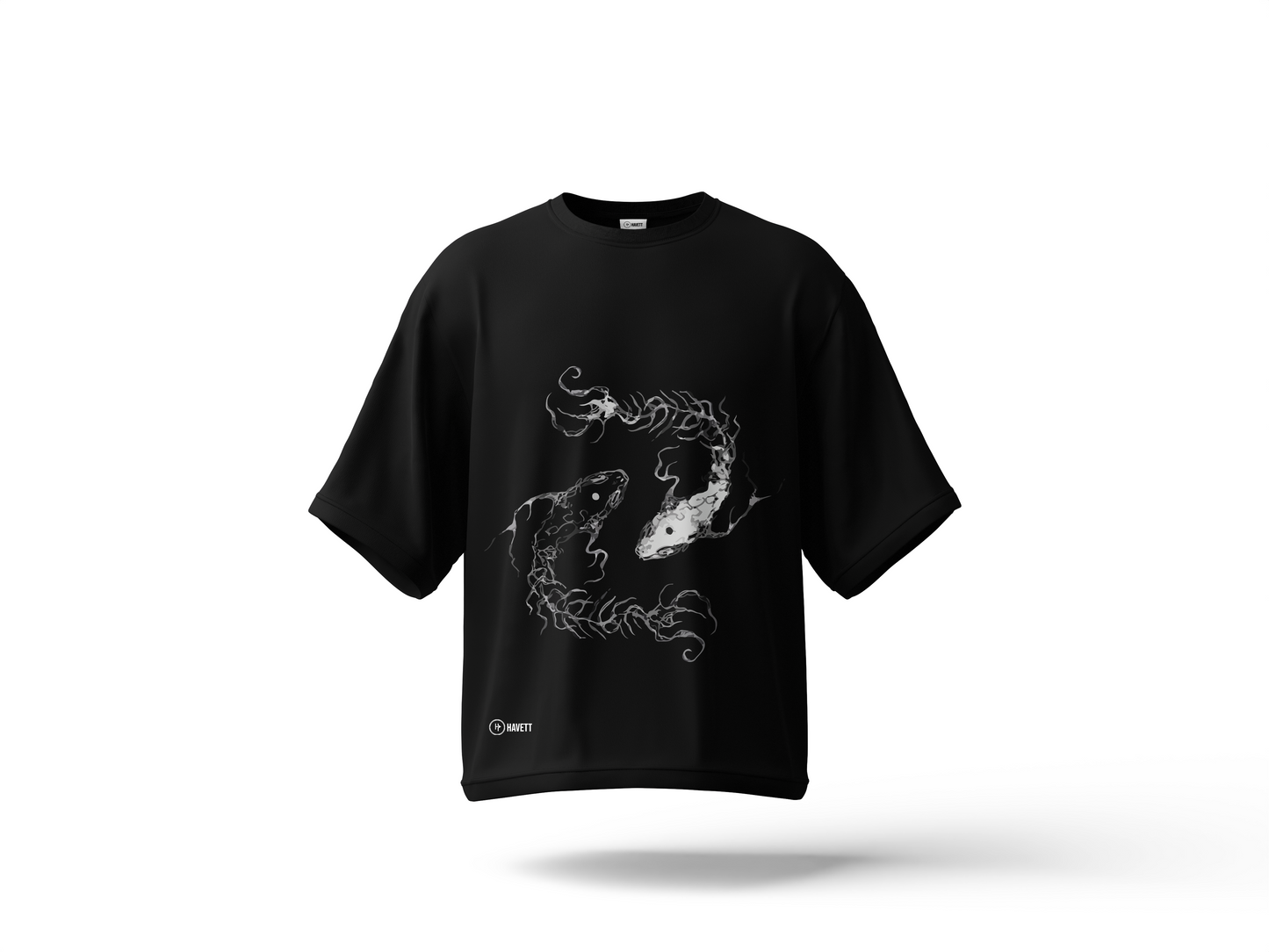 Yin & Yang Drop Shoulder Tee