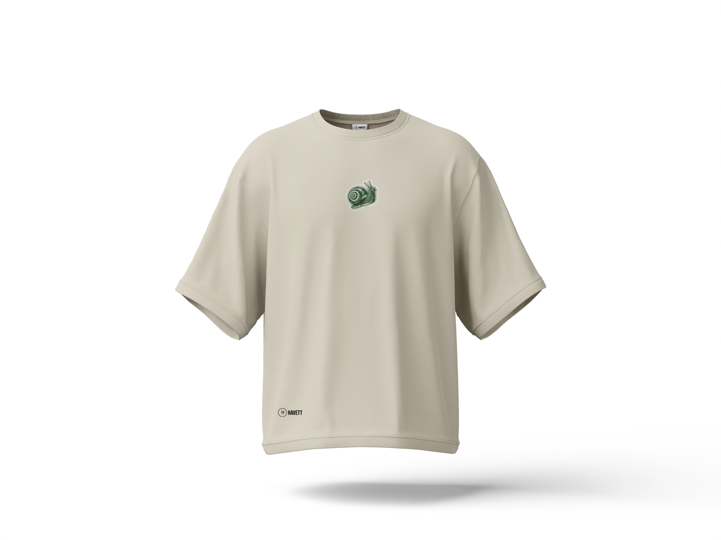 Spiral Path Drop Shoulder Tee