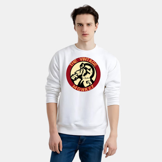 Unique Vintage Monkey Graphic SweatShirt