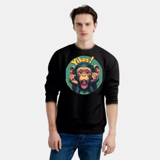 Cartoon Cash With Funny Face Sweat Shirt