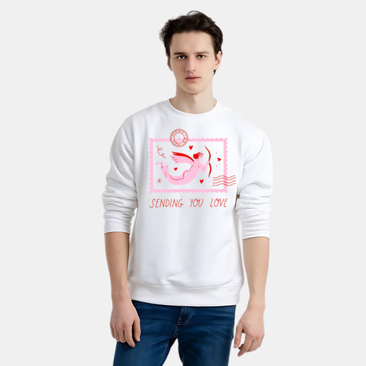 Romantic Angel-Themed Valentine’s Day Sweat Shirt