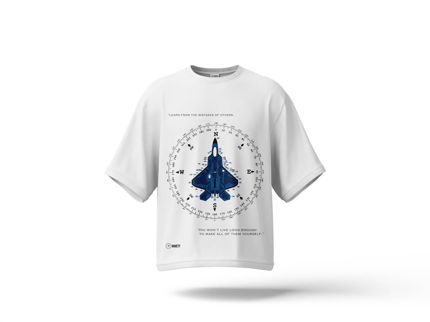 Fighter Jet Drop Shoulder Tee