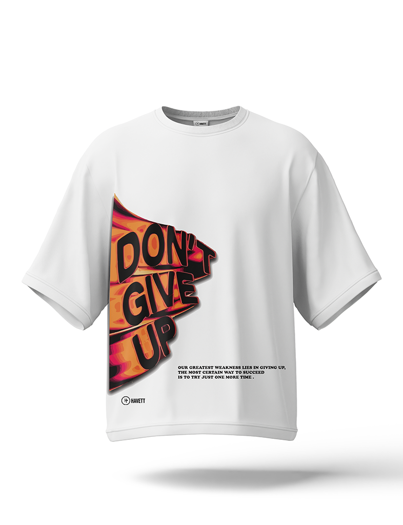 Don't Give Up Drop Shoulder Tee