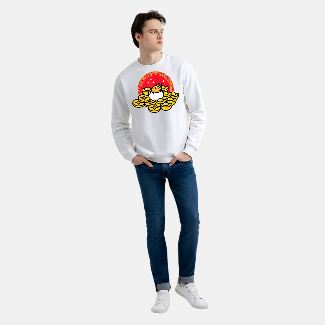 Chicks, Eggs, and Crypto Graphic Sweat Shirt