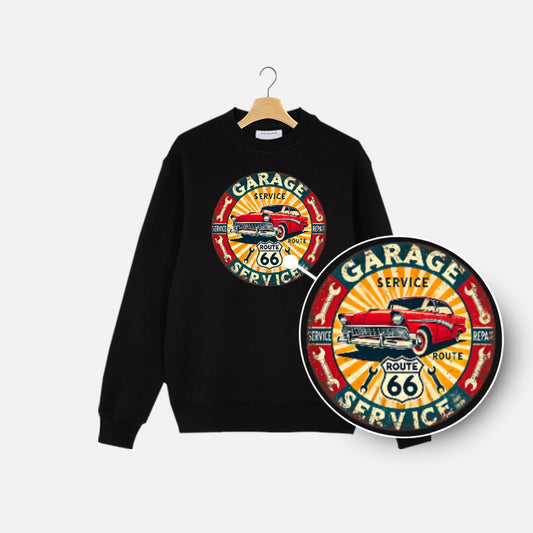 Vintage Car Repair Garage Branding Tee Sweat Shirt
