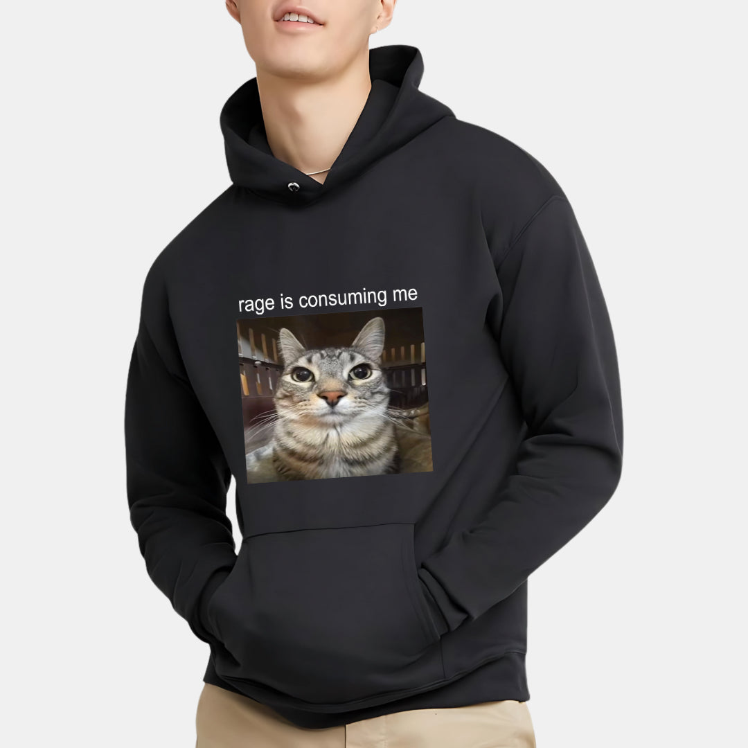 Adorable Cat Close-Up Hoodie