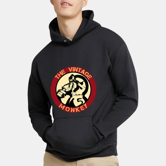 Unique Vintage Monkey Graphic Hoodie