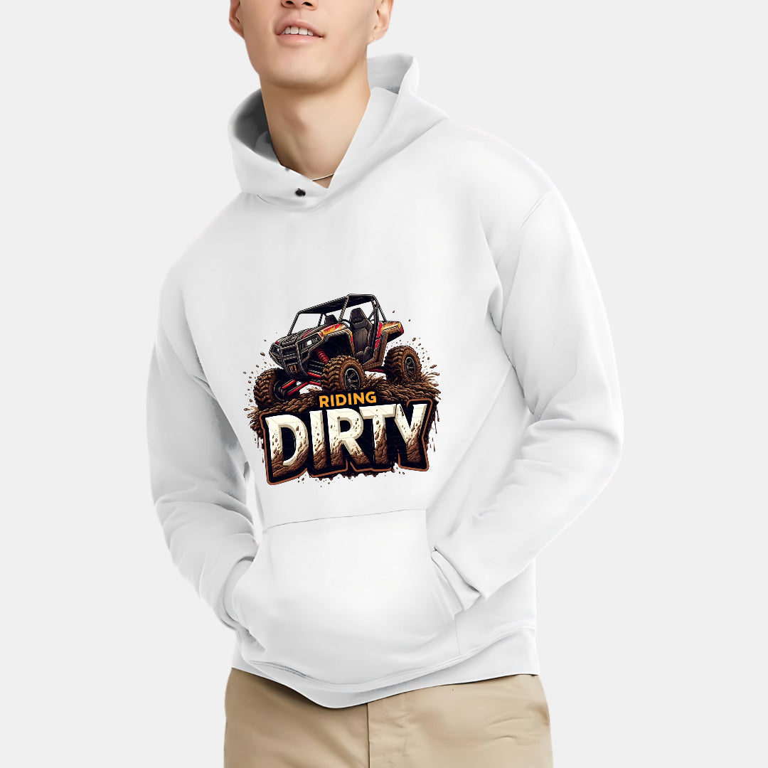 Off-Road Buggy Riding Dirty Design Hoodie