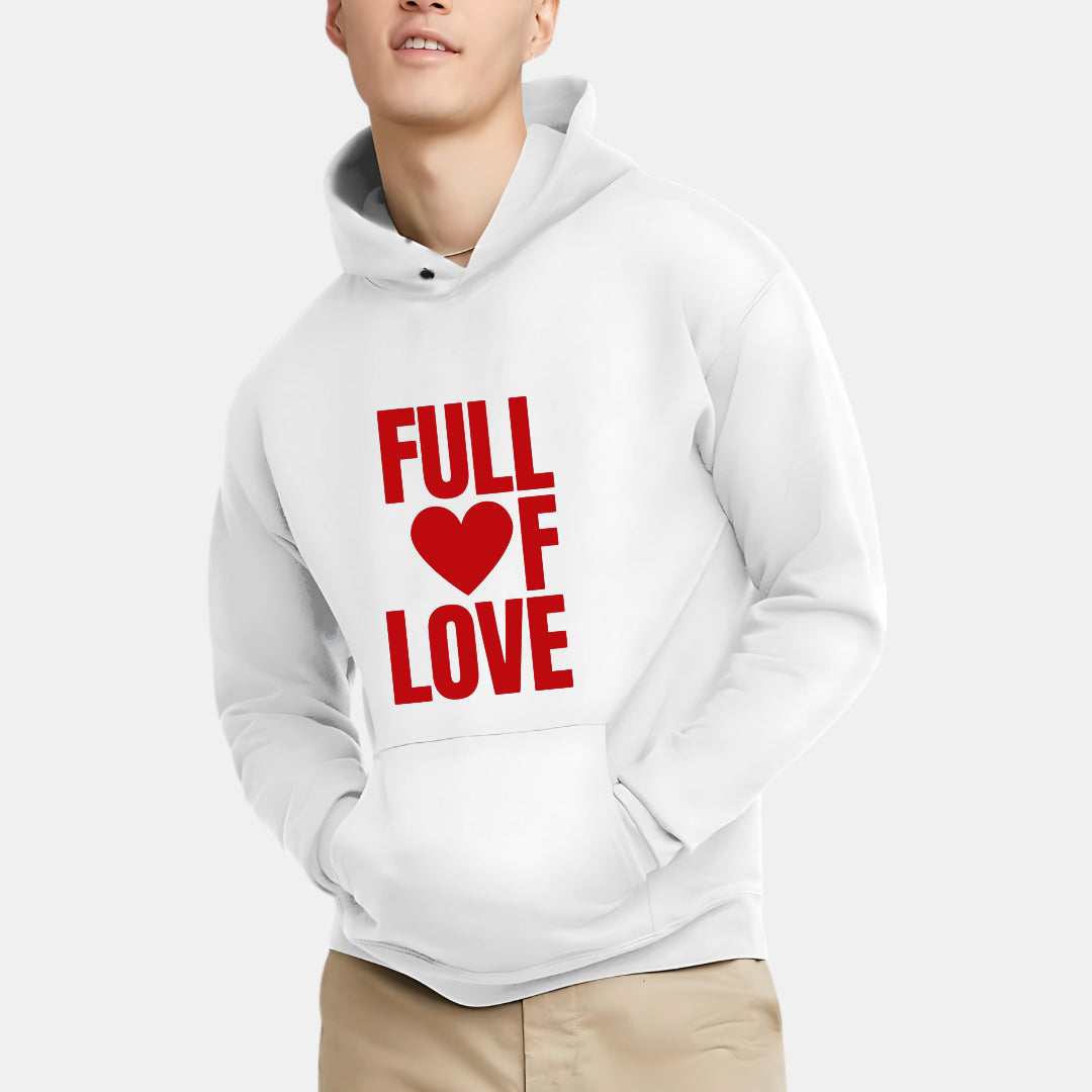 Heartfelt Love Print Hoodie