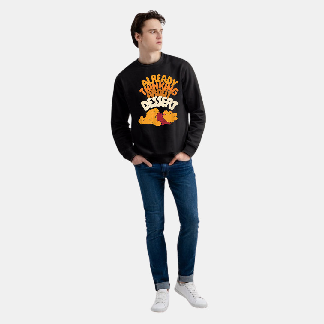 Funny Bear and Dessert Design Clothing Sweat Shirt