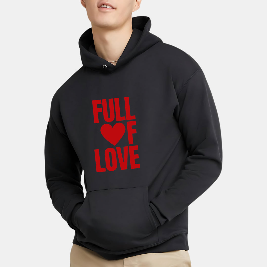 Heartfelt Love Print Hoodie