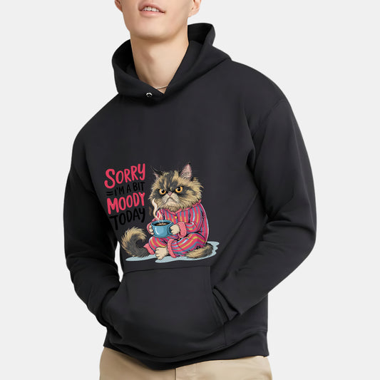 Hilarious Cat Mood Swing Graphic Tee Hoodie