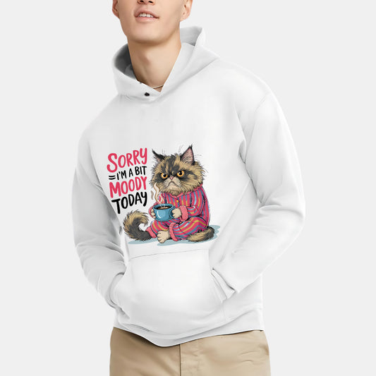 Hilarious Cat Mood Swing Graphic Tee Hoodie