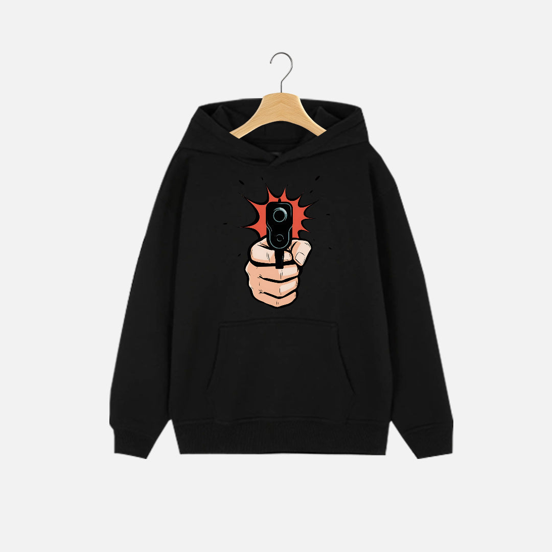 Shooting Gun Artwork Hoodie