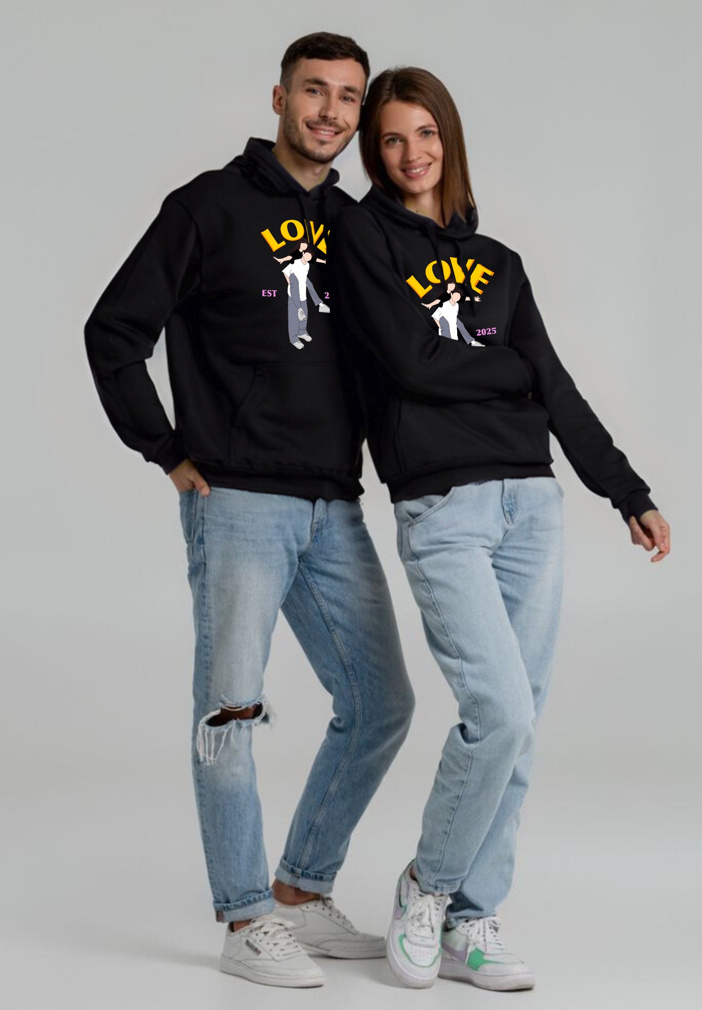 Romantic 2025 Love Apparel Hoodie