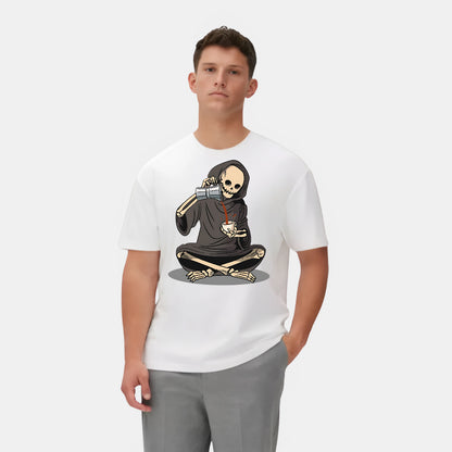 Gothic Skeleton Tea Time T-Shirt