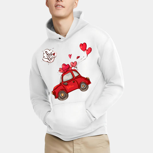 Love Car Valentine’s Day Design Hoodie